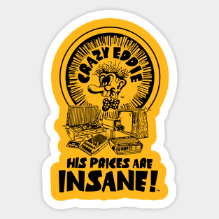 Crazy Eddie - Light Sticker